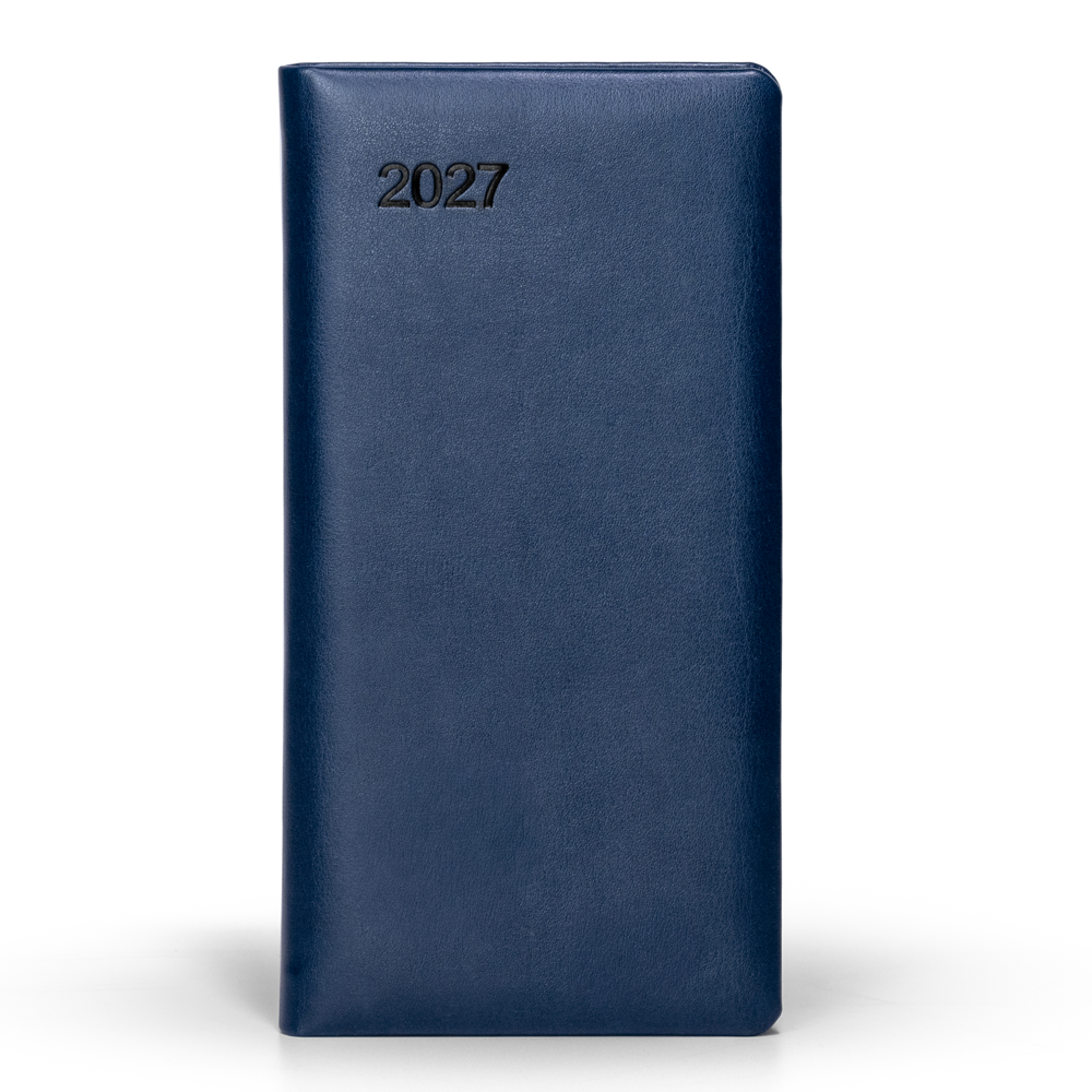 Mahavir Vertical Slim Line Pocket Diary 2022 - Small Size - (Black) Sewing Binding