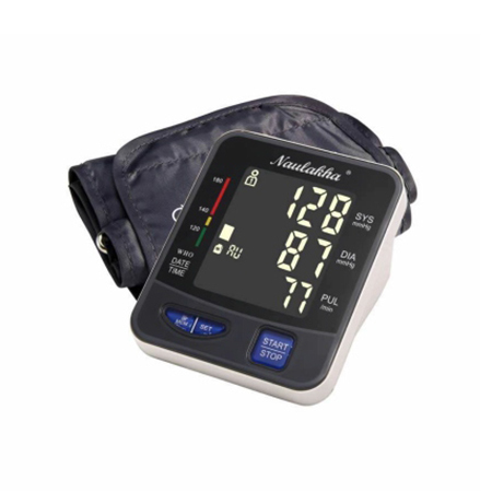 Black  & White Automatic Blood Pressure Monitor Ni/302 Bp Fit Pro