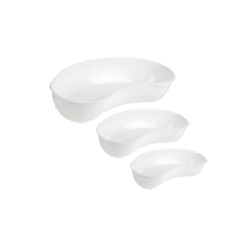 White Plastic Surgical Kidney Tray