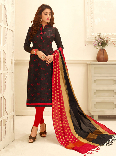 Black & Red Embroidery Salwar Kameez