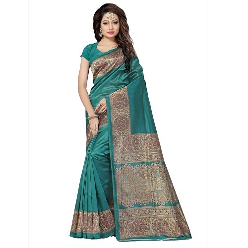 Fancy Print Mysore Silk Saree