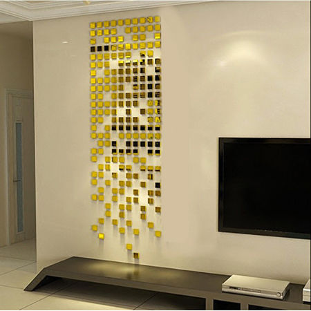 3D Wall Decor Stickers - Sqaure Mosaic