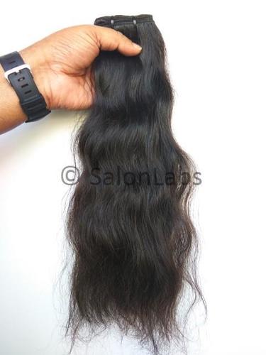 Wavy human hair extension