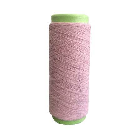Pink Color Poly Cotton Yarn