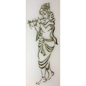 Krishna Glass Paintings Medium: Oil