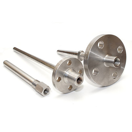 Silver Stainless Steel Flange Thermowell