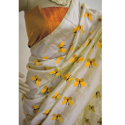 New Ladies wear Embroidery Silk Sarees
