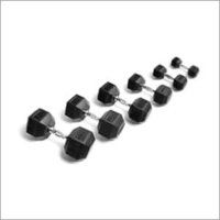 Rubber Hex Dumbbells