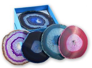 Agate Coasters Grade: Good Quality