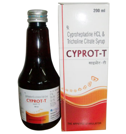 Cyproheptadine HCL & Tricholine Citrate Syrup