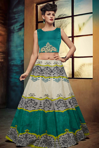Green Ladies Designer Lehenga
