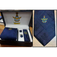 Woven Neck tie Cufflinks Customized gift set