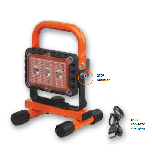 LED 9W Rechargeable Site Lamp By PAL TOOLS STORES