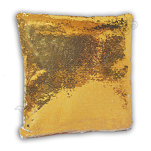 P-37 MAGIC PILLOW - Natural Flannel, 40x40 cm / 15.75x15.75 inches, Golden Color | Soft, Durable, Eco-Friendly Square Cushion Cover with Zipper