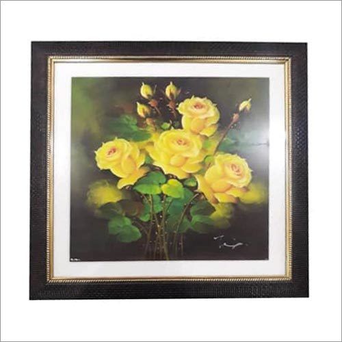 Black Flower Painting Scenery Frames