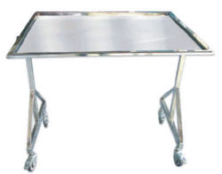 Hospital Mayo Double Stand Trolley
