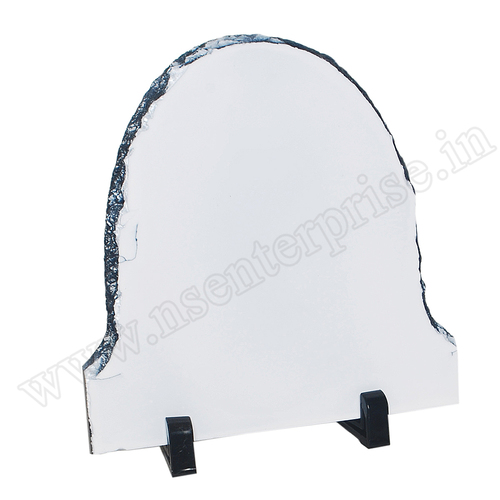 SH-02 Rock Frame - Stone Material, 20x20cm Size, White Color | Ideal for Personalised Gifts and Keepsakes