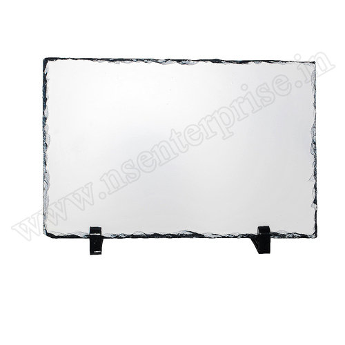 SH-04 Rock Frame - Stone Material, 30x20x0.9cm, White Color, Rectangle Shape | Ideal for Personalised Gifts
