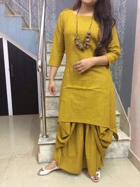 Cotton Kurti With Dhoti