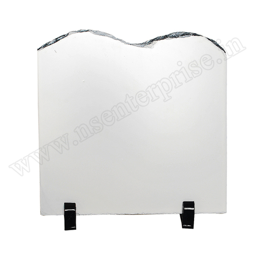 SH-05 Rock Frame - Stone Material, 18x20 cm Size | White Color, Ideal for Personalised Gifts