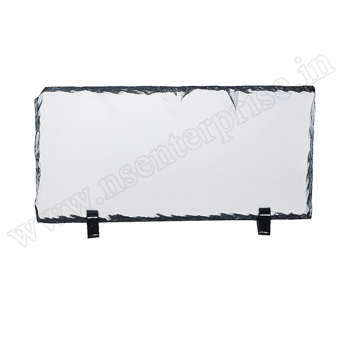 SH-16 Rock Frame - Stone, 30x16x0.9cm , Rectangle Shape, White Color - Ideal for Personalised Gifts and Decorative Displays