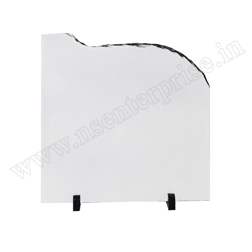 SH-33 Rock Frame - Stone, 30x30 Size , Personalized Gift in White Finish