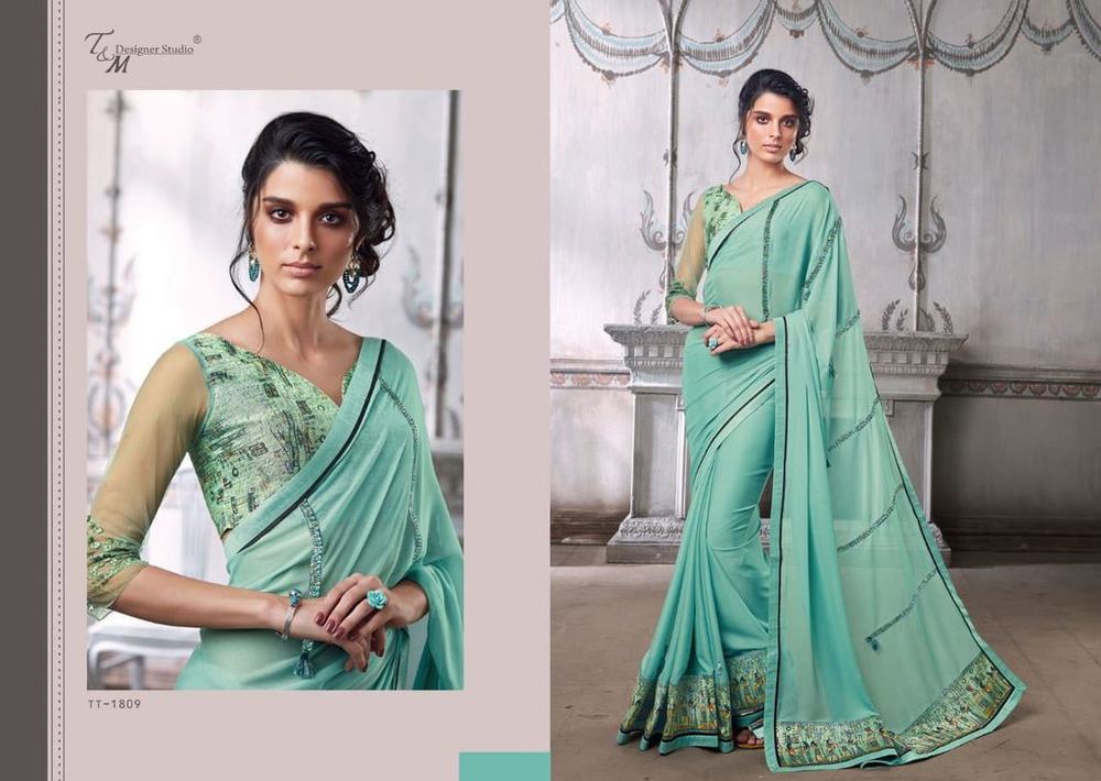 New stylish designer sarees
