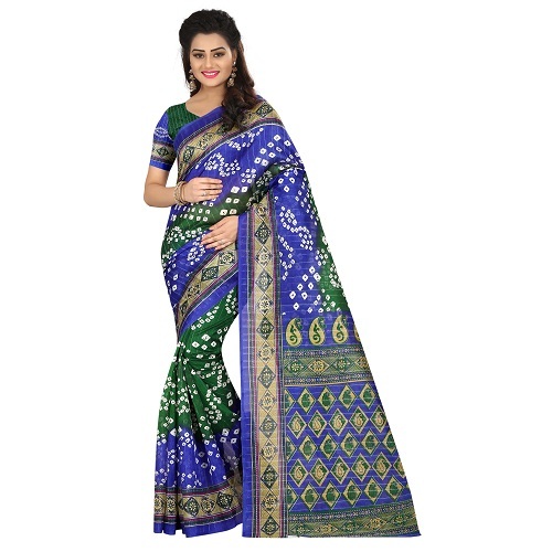 Bhagalpuri Silk Bandhani Saree