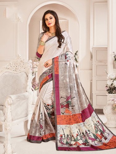 Indian Designer Paper Silk Saree