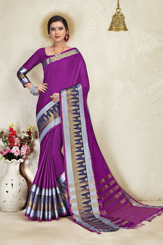 As Per Image Cotton Silk Saree