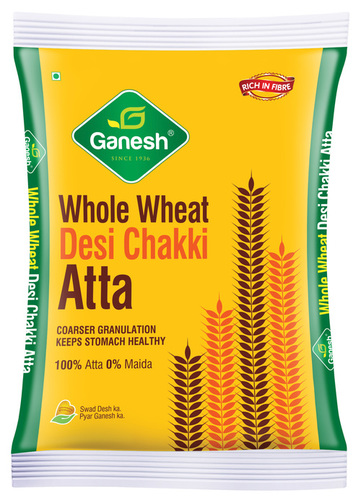 Whole Wheat Chakki Atta with Colour