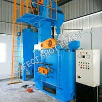 Blue & Green Swing Table Shot Blasting Machine