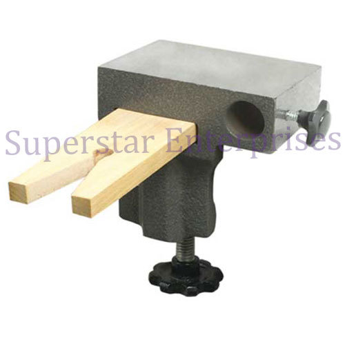 Clamp On Bench Anvil for Holding Wooden Pin