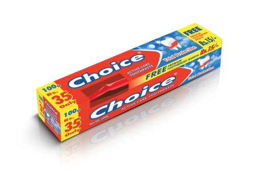 Red Choice Toothpaste - Soft Paste 100g, White Color | Features Soft Bristles, Flexible Design, Easy to Use, Gentle on Gums, Complete Care