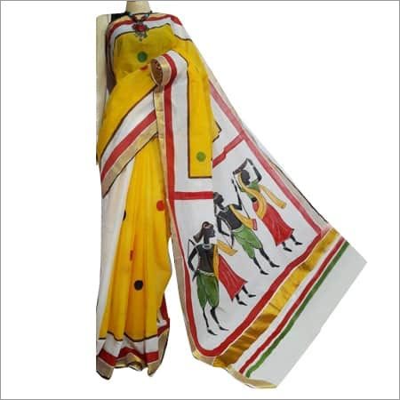 Summer Cotton Hand Painting Saree