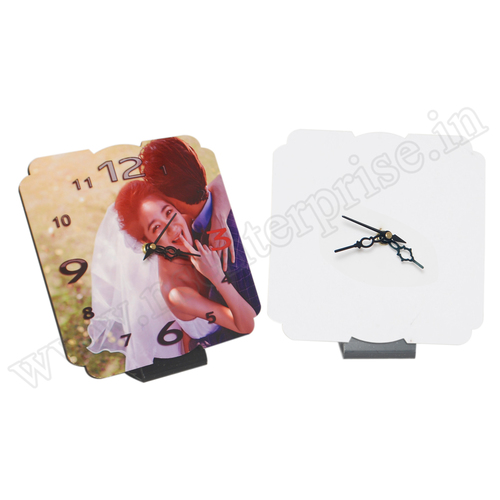 Clock Frame - MDF, 20x20x0.5cm | White Color, Square Shape, Perfect for Home Decor and Wall Display, Pack of 96 Pcs