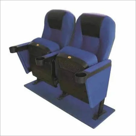 Blue Folding Auditorium Chairs