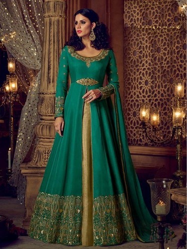 Green Salwar Kameez Gender: Women