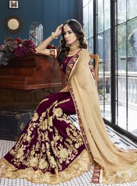 Stone Work Georgette Saree
