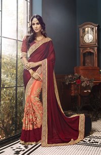 Stone Work Georgette Saree