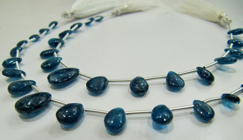 AAA Quality Natural Neon Apatite Pear Shape Beads.