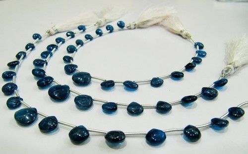 AAA Quality Natural Neon Apatite Heart Shape Beads .