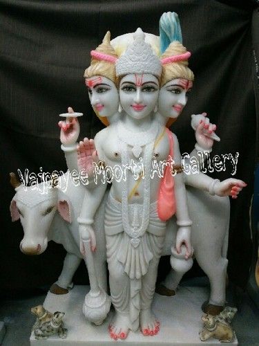 White Dattatreya Statue