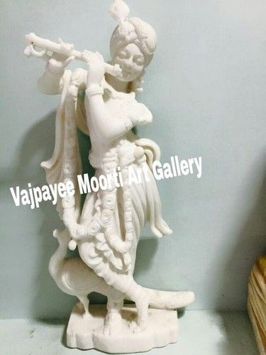 Carved Krishna Statue