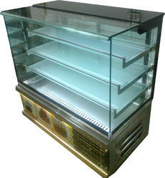 Glass Flat Cake Pastry Display Parlour