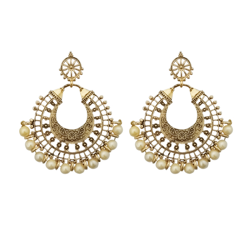 Gold Plated Chandbali Earrings