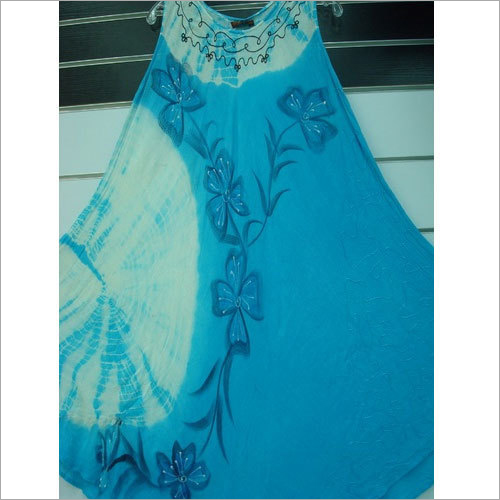 Indian Printed Rayon Umbrella Dress