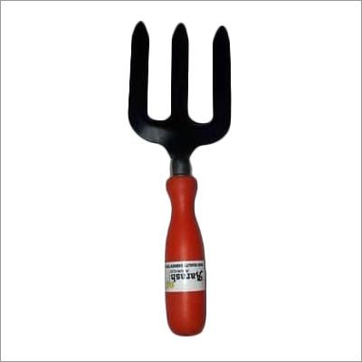 Hand Fork - Steel and Wood, 200mm Overall Length, Black | Durable, Lightweight, Easy Grip, Soil Cultivating Tool