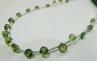 AAA Quality Natural Green Apatite Gemstone Onion Shape Beads