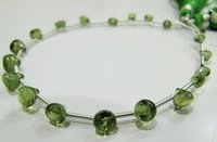 AAA Quality Natural Green Apatite Gemstone Onion Shape Beads
